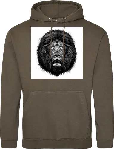 Lion Charcoal Art - Standard Hoodie