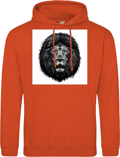 Lion Charcoal Art - Standard Hoodie