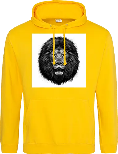 Lion Charcoal Art - Standard Hoodie