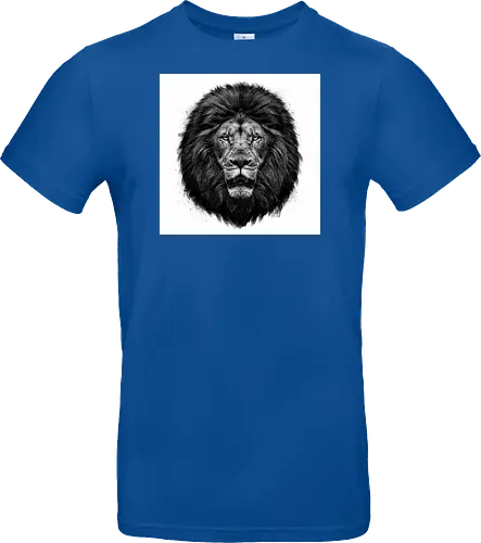Lion Charcoal Art - Standard T-Shirt