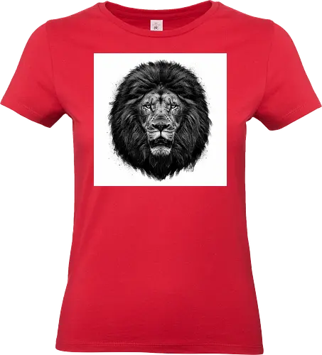Lion Charcoal Art - Standard T-Shirt (Frauen)
