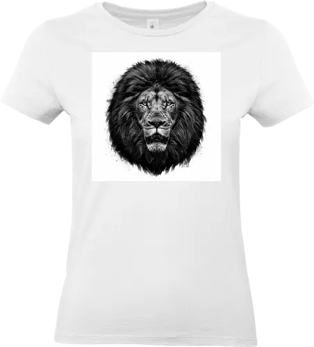 Lion Charcoal Art - Standard T-Shirt (Frauen)