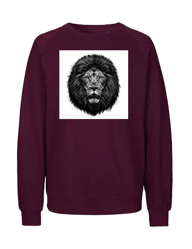 Lion Charcoal Art - Fairtrade Sweatshirt