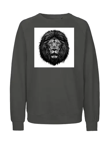Lion Charcoal Art - Fairtrade Sweatshirt