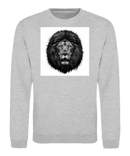 Lion Charcoal Art - Sweatshirt