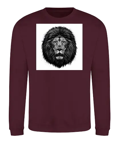 Lion Charcoal Art - Sweatshirt