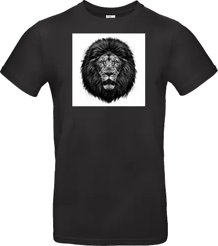 Lion Charcoal Art - Standard T-Shirt