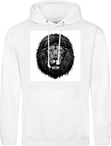 Lion Charcoal Art - Standard Hoodie