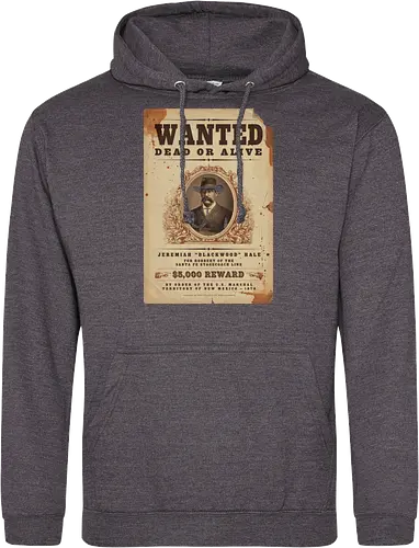 Classic Vintage wild West Wanted Poster - Classic, Outlaw, Historic, Wanted Poster, Vintage, Wild West, Retro, Old West, Dead or Alive, Cowboy - Standard Hoodie