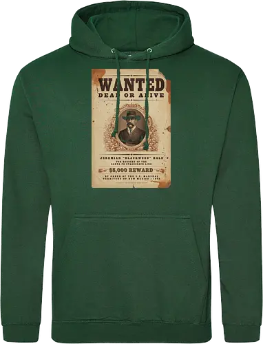 Classic Vintage wild West Wanted Poster - Classic, Outlaw, Historic, Wanted Poster, Vintage, Wild West, Retro, Old West, Dead or Alive, Cowboy - Standard Hoodie