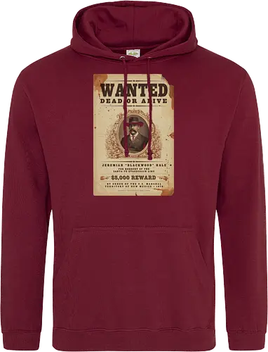 Classic Vintage wild West Wanted Poster - Classic, Outlaw, Historic, Wanted Poster, Vintage, Wild West, Retro, Old West, Dead or Alive, Cowboy - Standard Hoodie