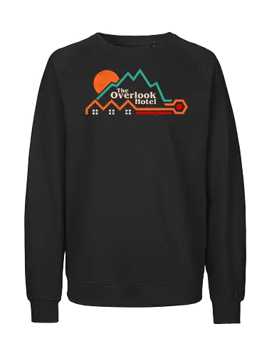 Off Season Mountain Hotel - winter, horror, cinema, cinephile, cult classic, film, geek, halloween, hotel, mountain, movies, nerd, nostalgia, retro, vintage - Fairtrade Sweatshirt