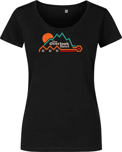Off Season Mountain Hotel - winter, horror, cinema, cinephile, cult classic, film, geek, halloween, hotel, mountain, movies, nerd, nostalgia, retro, vintage - Damen T-Shirt