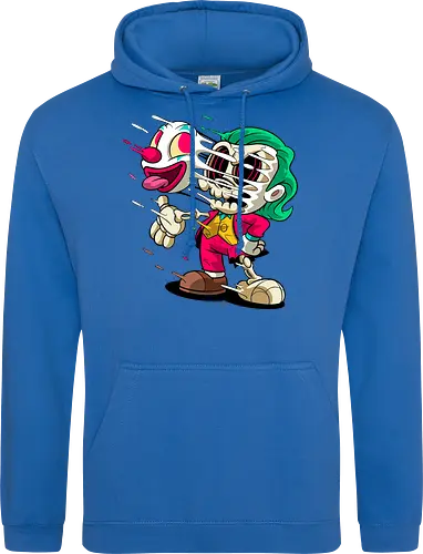 Freaky Clown Schurke – Dunkle Cartoon Horror Underground - freaky Clown Schurke Art, Cartoon Horror Underground, Schurke Clown dunkles Shirt, Horror Cartoon Clown, grünes Haar Schurke Art, Joker, dunkles Pop Art Schurke, alternativer freaky Clown, verrückte Cartoon Mode, chaotischer Skelett Clown Art, Underground dunkles Geek, Horror Nostalgie Schurke, Punk Clown Cartoon, alternative Cartoon Shirt, dunkle Retro Schurke Art, chaotischer grüner Cartoon Clown - Standard Hoodie