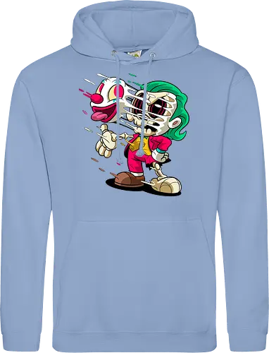 Freaky Clown Schurke – Dunkle Cartoon Horror Underground - freaky Clown Schurke Art, Cartoon Horror Underground, Schurke Clown dunkles Shirt, Horror Cartoon Clown, grünes Haar Schurke Art, Joker, dunkles Pop Art Schurke, alternativer freaky Clown, verrückte Cartoon Mode, chaotischer Skelett Clown Art, Underground dunkles Geek, Horror Nostalgie Schurke, Punk Clown Cartoon, alternative Cartoon Shirt, dunkle Retro Schurke Art, chaotischer grüner Cartoon Clown - Standard Hoodie