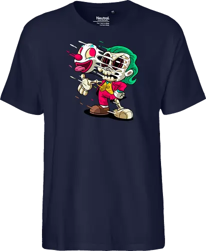 Freaky Clown Schurke – Dunkle Cartoon Horror Underground - freaky Clown Schurke Art, Cartoon Horror Underground, Schurke Clown dunkles Shirt, Horror Cartoon Clown, grünes Haar Schurke Art, Joker, dunkles Pop Art Schurke, alternativer freaky Clown, verrückte Cartoon Mode, chaotischer Skelett Clown Art, Underground dunkles Geek, Horror Nostalgie Schurke, Punk Clown Cartoon, alternative Cartoon Shirt, dunkle Retro Schurke Art, chaotischer grüner Cartoon Clown - Fairtrade T-Shirt
