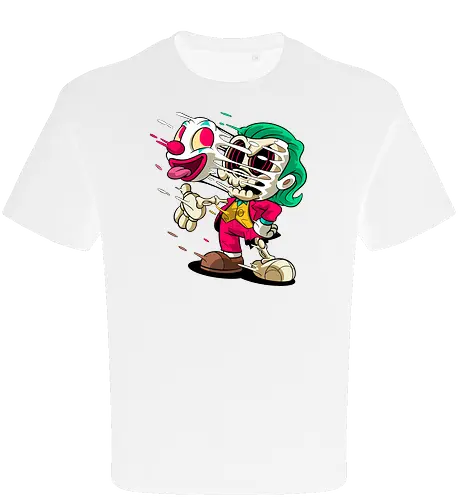 Freaky Clown Schurke – Dunkle Cartoon Horror Underground - freaky Clown Schurke Art, Cartoon Horror Underground, Schurke Clown dunkles Shirt, Horror Cartoon Clown, grünes Haar Schurke Art, Joker, dunkles Pop Art Schurke, alternativer freaky Clown, verrückte Cartoon Mode, chaotischer Skelett Clown Art, Underground dunkles Geek, Horror Nostalgie Schurke, Punk Clown Cartoon, alternative Cartoon Shirt, dunkle Retro Schurke Art, chaotischer grüner Cartoon Clown - Oversize T-Shirt
