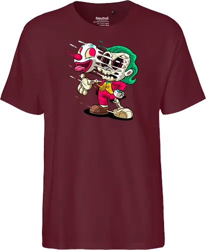 Freaky Clown Schurke – Dunkle Cartoon Horror Underground - freaky Clown Schurke Art, Cartoon Horror Underground, Schurke Clown dunkles Shirt, Horror Cartoon Clown, grünes Haar Schurke Art, Joker, dunkles Pop Art Schurke, alternativer freaky Clown, verrückte Cartoon Mode, chaotischer Skelett Clown Art, Underground dunkles Geek, Horror Nostalgie Schurke, Punk Clown Cartoon, alternative Cartoon Shirt, dunkle Retro Schurke Art, chaotischer grüner Cartoon Clown - Fairtrade T-Shirt