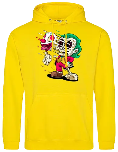 Freaky Clown Schurke – Dunkle Cartoon Horror Underground - freaky Clown Schurke Art, Cartoon Horror Underground, Schurke Clown dunkles Shirt, Horror Cartoon Clown, grünes Haar Schurke Art, Joker, dunkles Pop Art Schurke, alternativer freaky Clown, verrückte Cartoon Mode, chaotischer Skelett Clown Art, Underground dunkles Geek, Horror Nostalgie Schurke, Punk Clown Cartoon, alternative Cartoon Shirt, dunkle Retro Schurke Art, chaotischer grüner Cartoon Clown - Standard Hoodie