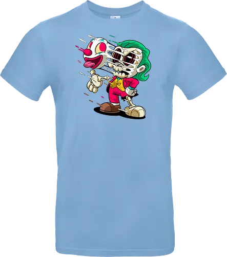 Freaky Clown Schurke – Dunkle Cartoon Horror Underground - freaky Clown Schurke Art, Cartoon Horror Underground, Schurke Clown dunkles Shirt, Horror Cartoon Clown, grünes Haar Schurke Art, Joker, dunkles Pop Art Schurke, alternativer freaky Clown, verrückte Cartoon Mode, chaotischer Skelett Clown Art, Underground dunkles Geek, Horror Nostalgie Schurke, Punk Clown Cartoon, alternative Cartoon Shirt, dunkle Retro Schurke Art, chaotischer grüner Cartoon Clown - Standard T-Shirt