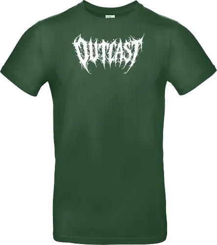 Outcast - outcast, death metal, metal logo, metalcore, goth aesthetic, hardcore, black metal, alternative style, outsider, grunge, punk rock, edgy design, underground, heavy metal, dark aesthetic, band style, brutal logo, alternative fashion, anti-mainstream - Standard T-Shirt