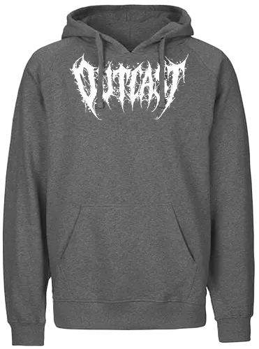 Outcast - outcast, death metal, metal logo, metalcore, goth aesthetic, hardcore, black metal, alternative style, outsider, grunge, punk rock, edgy design, underground, heavy metal, dark aesthetic, band style, brutal logo, alternative fashion, anti-mainstream - Fairtrade Hoodie