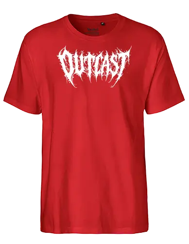 Outcast - outcast, death metal, metal logo, metalcore, goth aesthetic, hardcore, black metal, alternative style, outsider, grunge, punk rock, edgy design, underground, heavy metal, dark aesthetic, band style, brutal logo, alternative fashion, anti-mainstream - Fairtrade T-Shirt
