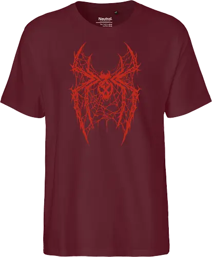 Spider Core - death metal, heavy metal, metalhead, spider, metal logo, dark aesthetic, gothic, cyber sigilism, anti hero, spiderweb, deathcore, streetwear, dark art, grunge, metal band - Fairtrade T-Shirt
