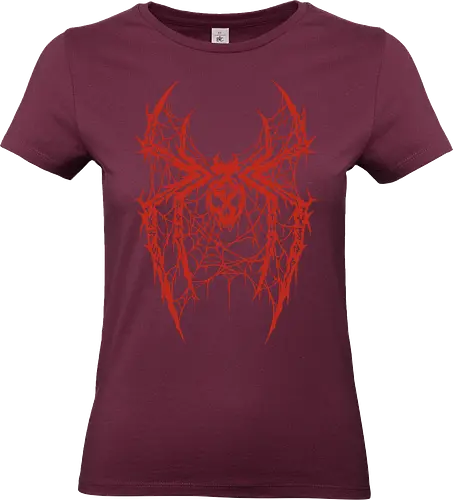 Spider Core - death metal, heavy metal, metalhead, spider, metal logo, dark aesthetic, gothic, cyber sigilism, anti hero, spiderweb, deathcore, streetwear, dark art, grunge, metal band - Standard T-Shirt (Frauen)