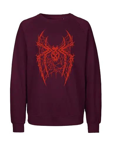 Spider Core - death metal, heavy metal, metalhead, spider, metal logo, dark aesthetic, gothic, cyber sigilism, anti hero, spiderweb, deathcore, streetwear, dark art, grunge, metal band - Fairtrade Sweatshirt