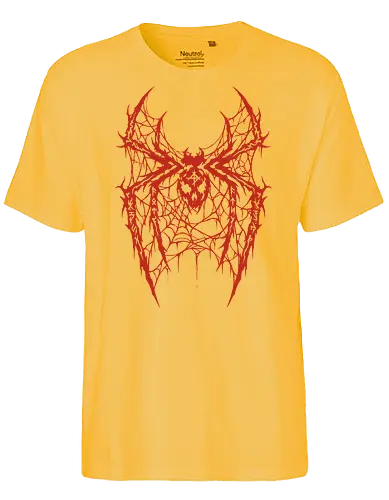 Spider Core - death metal, heavy metal, metalhead, spider, metal logo, dark aesthetic, gothic, cyber sigilism, anti hero, spiderweb, deathcore, streetwear, dark art, grunge, metal band - Fairtrade T-Shirt