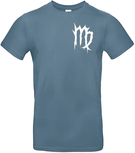 Virgo Heavy Metal Symbol - fractured lines, minimalist gothic art, esoteric fashion, virgo, virgo maiden, maiden glyph, doom metal style, industrial aesthetic, grunge clothing, analytical mind, august birthday, september birthday, virgo merch gift, monochrome streetwear, dark earth sign, punk rock gear - Standard T-Shirt