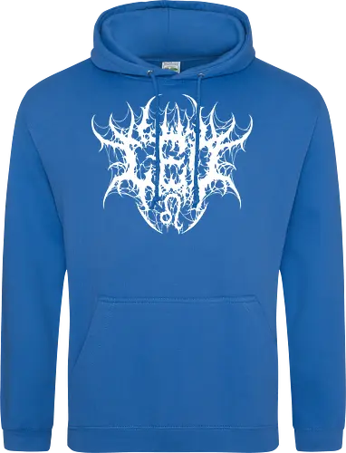 Leo Heavy Metal Style - dark aesthetic, leo zodiac, death metal, astrology, leo sign, metalhead, black metal, gothic astrology, heavy metal, deathcore, cyber sigilism, zodiac sign, horoscopes, edgy typography, dark art - Standard Hoodie