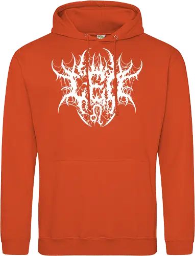 Leo Heavy Metal Style - dark aesthetic, leo zodiac, death metal, astrology, leo sign, metalhead, black metal, gothic astrology, heavy metal, deathcore, cyber sigilism, zodiac sign, horoscopes, edgy typography, dark art - Standard Hoodie