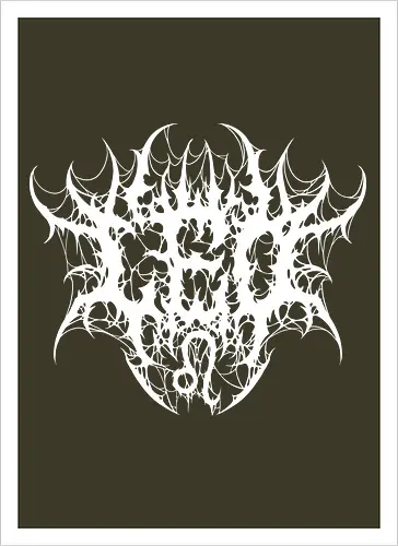 Leo Heavy Metal Style - dark aesthetic, leo zodiac, death metal, astrology, leo sign, metalhead, black metal, gothic astrology, heavy metal, deathcore, cyber sigilism, zodiac sign, horoscopes, edgy typography, dark art - Kunstdruck
