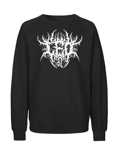 Leo Heavy Metal Style - dark aesthetic, leo zodiac, death metal, astrology, leo sign, metalhead, black metal, gothic astrology, heavy metal, deathcore, cyber sigilism, zodiac sign, horoscopes, edgy typography, dark art - Fairtrade Sweatshirt