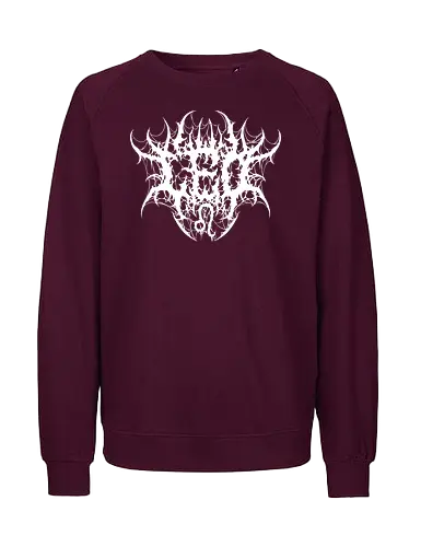 Leo Heavy Metal Style - dark aesthetic, leo zodiac, death metal, astrology, leo sign, metalhead, black metal, gothic astrology, heavy metal, deathcore, cyber sigilism, zodiac sign, horoscopes, edgy typography, dark art - Fairtrade Sweatshirt