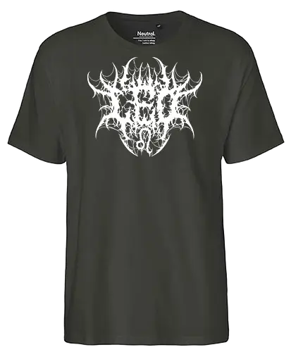 Leo Heavy Metal Style - dark aesthetic, leo zodiac, death metal, astrology, leo sign, metalhead, black metal, gothic astrology, heavy metal, deathcore, cyber sigilism, zodiac sign, horoscopes, edgy typography, dark art - Fairtrade T-Shirt