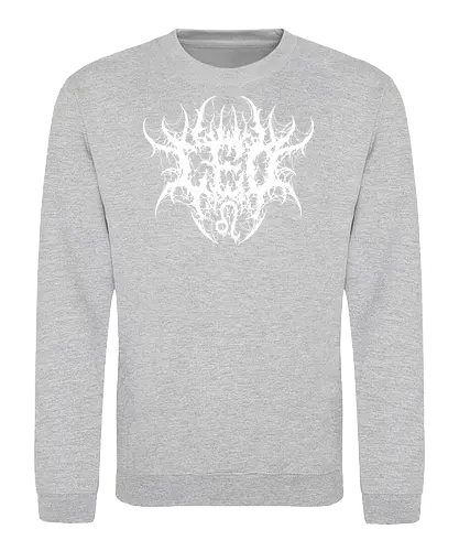 Leo Heavy Metal Style - dark aesthetic, leo zodiac, death metal, astrology, leo sign, metalhead, black metal, gothic astrology, heavy metal, deathcore, cyber sigilism, zodiac sign, horoscopes, edgy typography, dark art - Sweatshirt