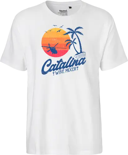 Catalina Wine Mixer - winery, catalina wine mixer, beach, best friends, boats and hoes, fishing, funny, movies, prestige worldwide, sailing, songbird, step brothers, summer, will ferrell, wine lover - Fairtrade T-Shirt
