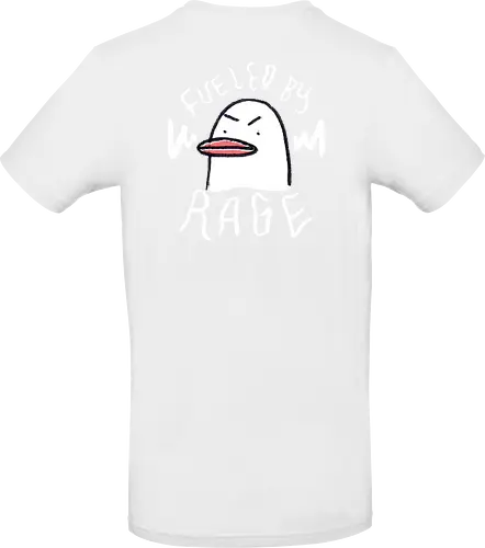 Fueled By Rage - Duck, Ente, Spruch, Typo, Statement, Edgy - Standard T-Shirt
