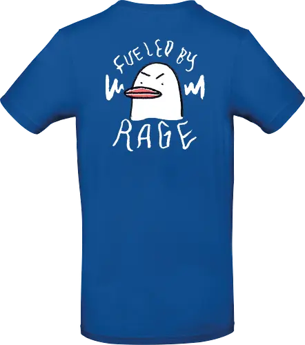 Fueled By Rage - Duck, Ente, Spruch, Typo, Statement, Edgy - Standard T-Shirt