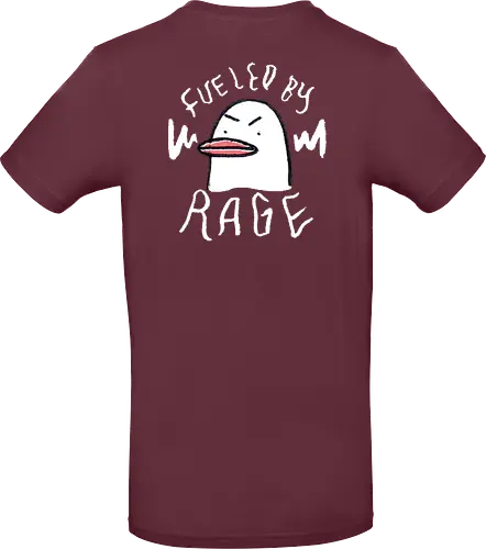 Fueled By Rage - Duck, Ente, Spruch, Typo, Statement, Edgy - Standard T-Shirt