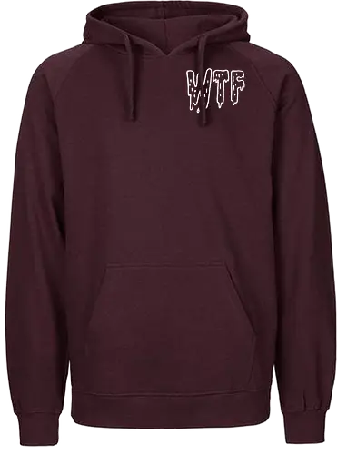WTF - Spruch, Typo, WTF, Funny, Edgy - Fairtrade Hoodie