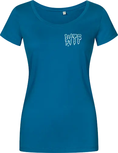 WTF - Spruch, Typo, WTF, Funny, Edgy - Damen T-Shirt