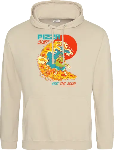 PIZZA SURF - pizza party, cute, joke, funny, pizza, surf, summer, cool, vacation - Standard Hoodie