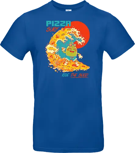 PIZZA SURF - pizza party, cute, joke, funny, pizza, surf, summer, cool, vacation - Standard T-Shirt