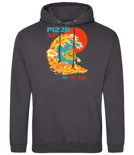 PIZZA SURF - pizza party, cute, joke, funny, pizza, surf, summer, cool, vacation - Standard Hoodie