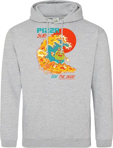 PIZZA SURF - pizza party, cute, joke, funny, pizza, surf, summer, cool, vacation - Standard Hoodie