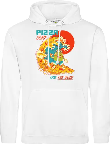 PIZZA SURF - pizza party, cute, joke, funny, pizza, surf, summer, cool, vacation - Standard Hoodie